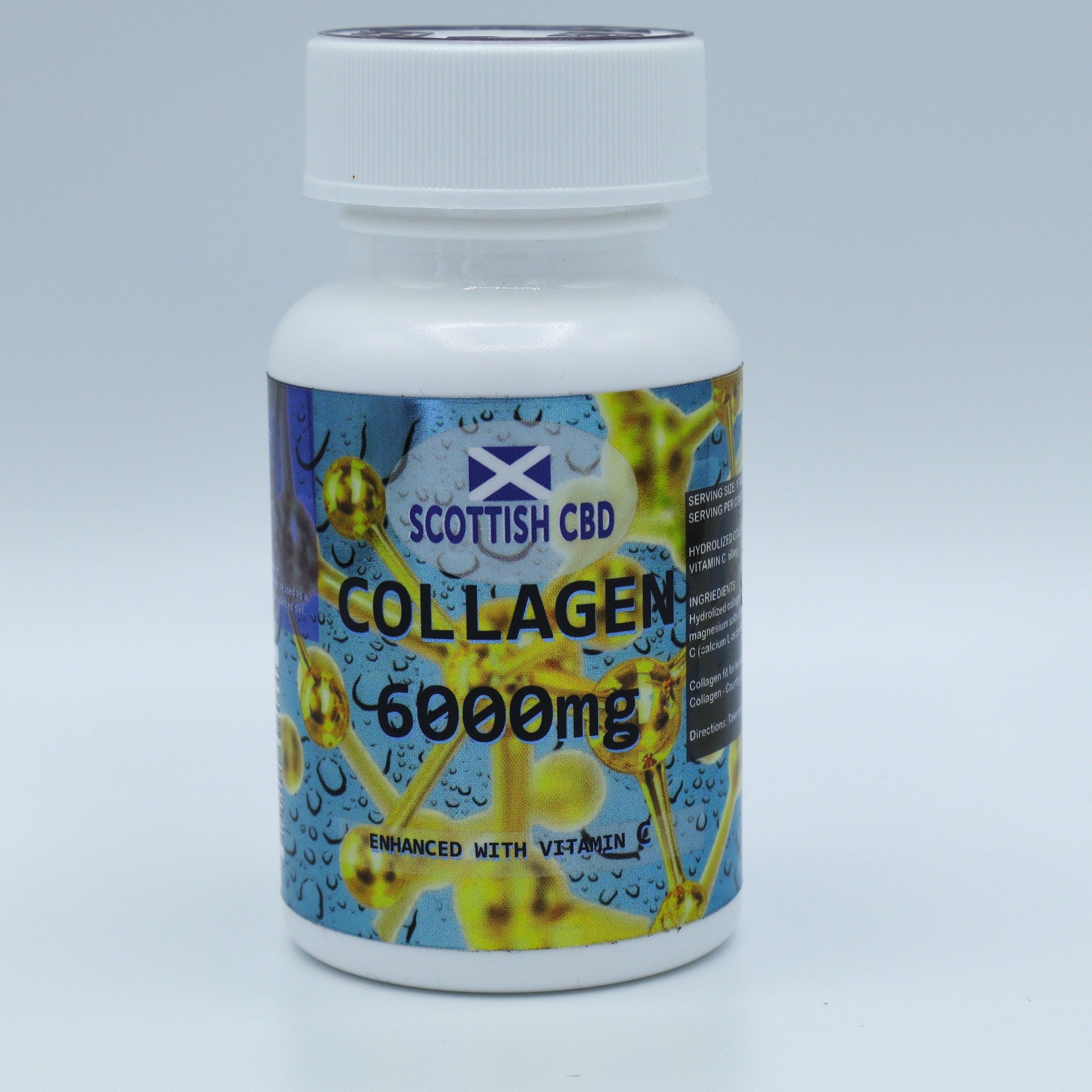 Collagen Advanced Formula Hydrolysed and Enhanced with Vitamin C 6000mg ScottishCBD - SCOTTISHCBD